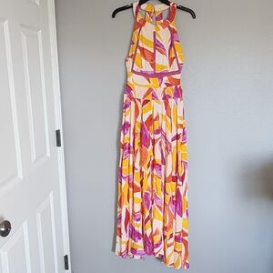 Abel the Label Anthropologie Rumi Maxi  Halter  Dress/ Size S